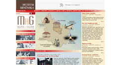Desktop Screenshot of muzeumbrnenska.cz